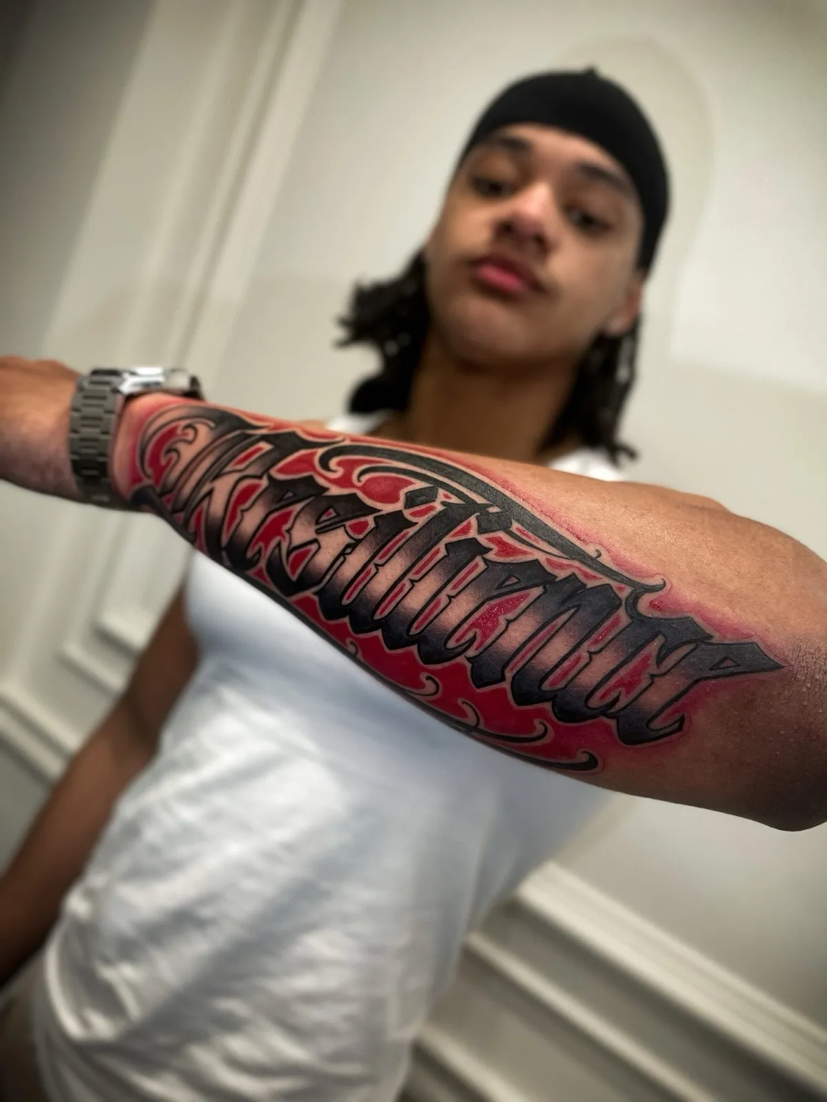 Lettering tattoo bij Tattoo Heaven